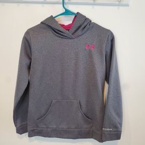 Girls Under Armour gray hoodie